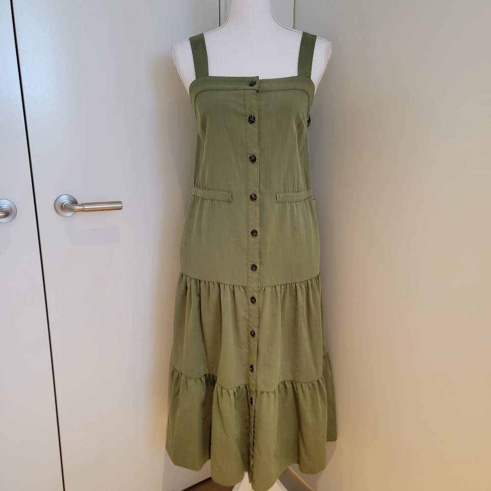 ‼️SOLD‼️ AQUA MILITARY GREEB MAXI DRESS